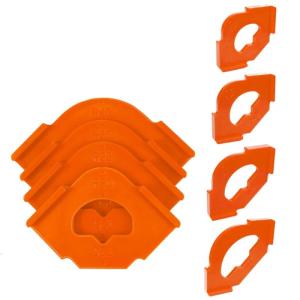 4Piece Radius Jigs Router Templates Set for Woodworking with Quick Rounded Corner and Edges Alignment Positioning Tools