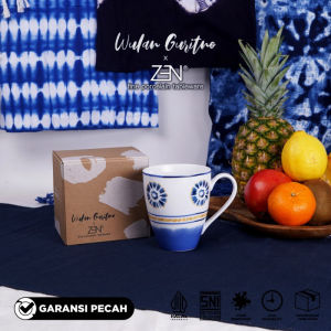 ZEN x WULAN GURITNO Mug Gelas Keramik Blissful Asha 330 ml 1 pcs + Box