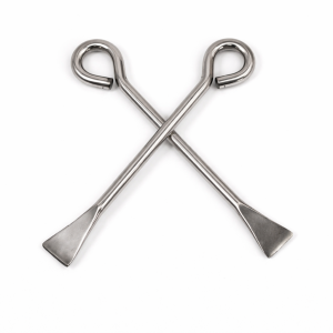 Stainless Steel Coconut Opener & Shell Breaker Rod | Coconut Peeling & Removing Tool | Kitchen Scraper (Pack of 1 | Length - 7 Inch)
