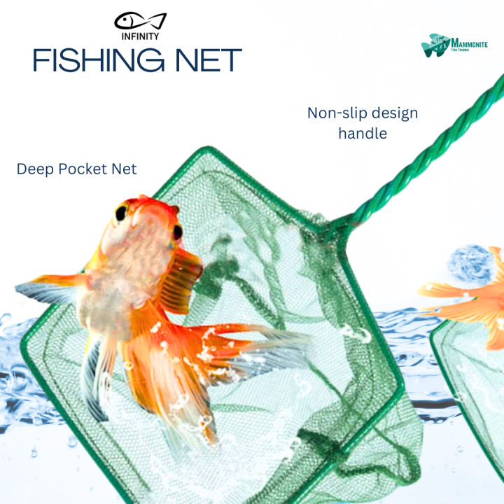 Infinity Aquarium Fish Net for Tropical and Big Fish 7-Sizes High ...
