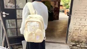 AE Womens Backpack 2026 New Korean-style schoolbag for female junior high school students large capacity and high aesthetic value backpack