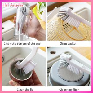[Hill Angelia] Clean Narrow Brush Long Handle Fish Tank Milk Bottle Cap Glass Tube Clean Brush