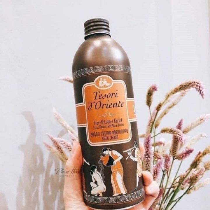 Sữa Tắm Nước Hoa của Ý Tesori D'Oriente 3 tầng hương thơm 500ml (kèm vòi xịt)