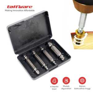 6 PCS MATA BOR TAP BALIK MATA BOR PEMBUKA BAUT RUSAK PATAH SET MATA BOR EXTRACTOR BROKEN SCREW REMOVER
