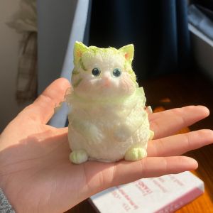 MMLUCK Phim hoạt hình Đồ chơi bóp hình mèo Phục hồi chậm Động vật Đồ chơi bóp hình mèo mô phỏng Dễ thương Đầy màu sắc Đồ chơi giảm căng thẳng cho mèo Đồ chơi cảm giác