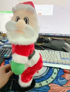 Nhựa ông già Noel đồ chơi Điện Cho Trẻ Em Nhảy Múa giảm bớt căng thẳng Đu Cánh Tay Cung Cấp Thực Tế đồ chơi vui nhộn Lắc Hip Cho D