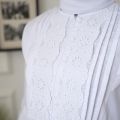 Sakhapremium.id Tunik Baju Putih Wanita Terlaris Atasan Putih Tunik Wanita Millenial Lengan Panjang Jumbo XXL 4L. 