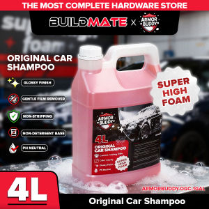 BUILDMATE ARMOR BUDDY Car Care Shampoo with Protectant | Gentle Original Formula | 250ml / 1L / 1GAL (4L)