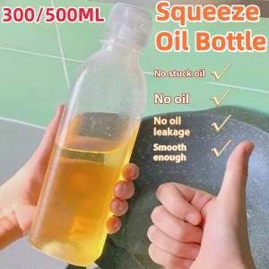 Oil Bottle Plastic Condiment Squeeze Bottles Kitchen Ketchup Salad Olive Oil Bottles Controlled Oil Pot Kitchen Specific Oil Bottle Squeeze Oil Bottle