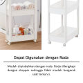 TENMA Favie Sukipita Wagon Slim Series Rak Penyimpanan Terbuka Plastik. 