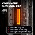 Quạt sưởi gốm HUYNDAI BL-K17J  CHÍNH HÃNG  Máy Sưởi Đứng Làm Ấm Phòng Bản Điện Tử Điều Khiển Từ Xa-Bảo Hành 12 Tháng. 