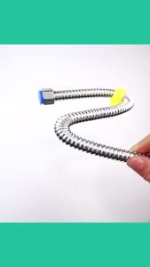 Stainless steel corrugated domestic water heater metal hose inlet hot and cold household