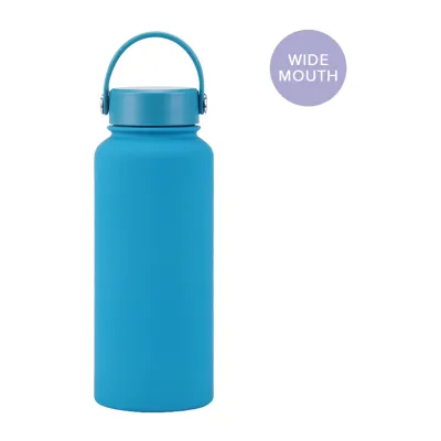 Cubble Thermal Flask 32oz Vacuum Insulated Water Bottle - Wide Mouth Ocean Blue