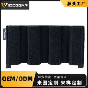 2025IDOGEAR Small Steel Scorpion   Military Enthusiast Bags 9mm Four-Compartment Divided Storage with Built-in Velcro EDC Expandable Divider Bag