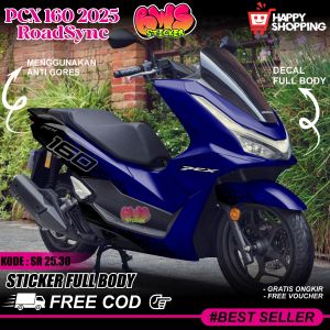 COD Sticker Decal Full Body Honda PCX 160 2025 Cbs Abs RoadSync Sticker Full Body Pcx 2025 Motif Simple Pcx 2025 Racing Simple Pcx 2025 Motif Racing SRBWS 25.30