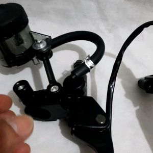 Handle Master Rem Big Smoke 1 Set Kiri Kanan + 1Tabung Bigsmoke + Dudukan Spion Universal Pnp Matic Bebek Tiger /Rx King /Vario /Ninja R /Ninja RR /Ninja 150 /Mio /Vixion /Beat /Scoopy /Jupiter Dll