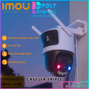 Imou Cruiser Triple 11MP 3-Eyed Recording TRIPLE Lens Two Way Talk Color Night Color WiFi 3+3+5MP Security CCTV Camera