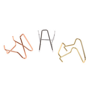 438178 ZXC ขาตั้งโชว์แขนทำจากโลหะ1ชิ้นขาตั้งสำหรับประดับอัญมณีจากแร่ของตกแต่งบ้านแร่ธาตุหินฟอสซิลที่วางจัดแสดงแบบ Geode