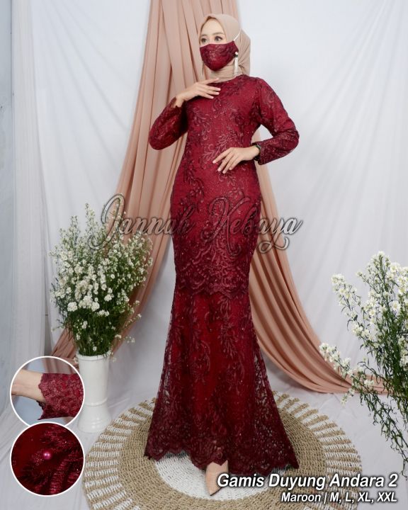 gamis duyung bidadari Kebaya Modern kebaya tulle modern