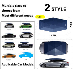 Car Umbrella Automatic Car Tent Remote Control Car Canopy Car Shade Roof Sunshade Cover UV Protection Complete Set