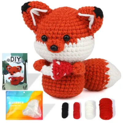 Beginner Crochet Material Kit- DIY Crochet Set-Full Knitting Tools- Crochet Starter Kit for Beginner