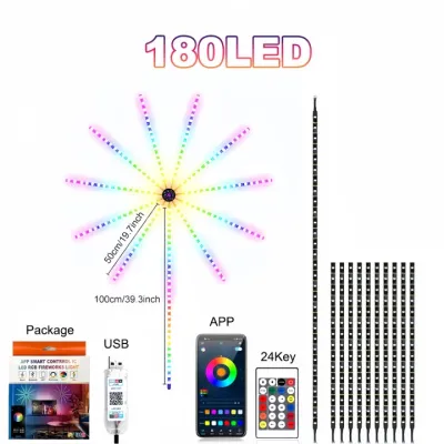 SUNDAR LED Firework Lights 180 LED Christmas light outdoor waterproof Decorations with APP Remote Control