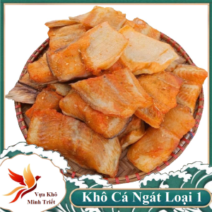 KHÔ CÁ NGÁT TẨM VỊ 3 NẮNG LOẠI 1- thịt cá săn cứng lại  chiên ăn cực ngon trọng lượng 1kg và 500gr-Vựa Khô Minh Triết