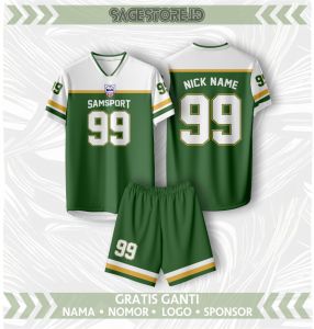 Jersey Kaos Pria Wanita NFL Streetwear Gratis Pasang Nama Dan Nomor Dryfit Fullprinting SSBW65