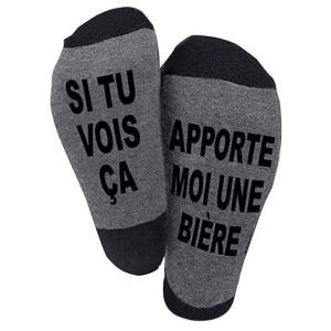 Funny Saying Crew Socks If You Can Read This Bring Me Beer Letters Hosiery Gifts