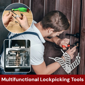 Multifunctional Lockpicking Tools Stainless Steel Lock Pick Sets Prying Trument Lock Pick Decoder Anti-Theft Device