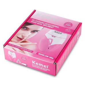 Kemei USB Rechargeable Epilator Women Electric Hair Remover Female Epilator Face Depilation KM-189A