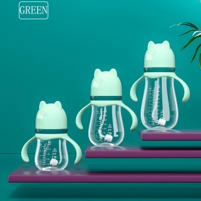 Bailey Baby Feeding Bottle Cute Kitty Cat Design Newborn Infant Food Grade Silicone Baby Bottle Bpa Free Feeding Bottle