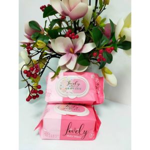 Gói khăn giấy ướt Lovely 150 gram sản xuất theo công nghệ Hàn Quốc ko mùi an toàn cho da bé