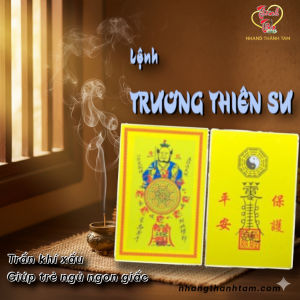 Lệnh Bài Trấn Trạch Trương Thiên Sư – Trấn Trạch Hộ Thân Gia Đạo Bình An May Mắn