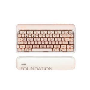 Lofree 84 Keys Dot Foundation Mechanical Wireless Keyboard Bluetooth 2.4G For Office Desktop Laptop PC Pad Friend Birthday Gift.