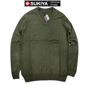 Áo Len Nam Cổ Tim SUKIYA màu mới nhất 2021 Hàng cao cấp AL13