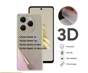 TECNO SPARK 20 SPARK 20C SPARK 20 PRO SPARK 20 PRO PLUS ANTI GORES BELAKANG SKIN KARBON GARSKIN MOTIF CARBON PELINDUNG BELAKANG ANTI JAMUR BACK GUARD