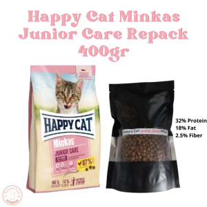 Happy Cat Minkas Junior Care Makanan Anak Kucing Cat Food Repack 400Gr