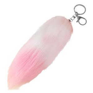 Động vật bằng nhung nhân tạo đuôi móc khóa gắn mặt Dây móc treo chìa khóa ví túi điện thoại móc khóa có hạt trang trí trang trí Keyring Mặt dây chuyền