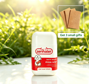 Zenhaler Jo‑Stress.ZE Relief Dual Nasal Inhaler Travel‑Ready Nasal Aromatherapy to Relieve Stress & Unwind