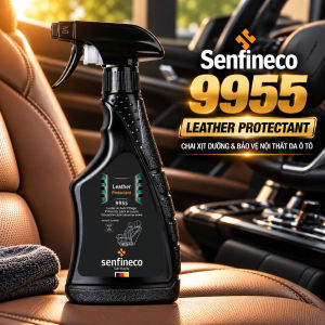 Chai Xịt Vệ Sinh Và Bảo Vệ Nội Thất Da - Senfineco Leather Protectant 9955 [380ML]