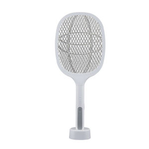 【24 hours deliver】2 in 1 Mosquito Insects Zapper USB Rechargeable Electric Fly Swatter Mosquito Racket  For Home Camping Travel