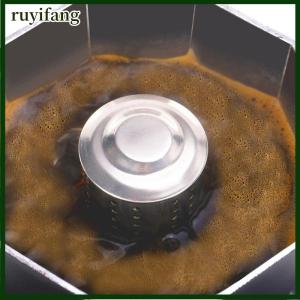 ruyifang Stainless Steel Universal Moka Pot Stovetop Espresso Coffee Maker Valve Cover