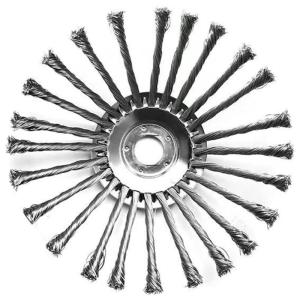 10 inch linh hoạt bàn chải thép tông đơ đĩa phù hợp với trục thẳng Máy cắt cỏ vườn tông đơ phụ kiện