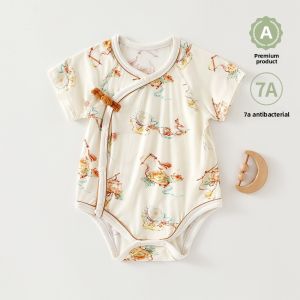 Baby summer thin bodysuit Class A air-conditioned clothing infant summer clothes