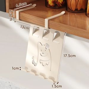 Sacesr Hanging Phone Holder Multifunctional Removable Phone Shelf Waterproof Kitchen Storage Hooks Home Kitchen Bathroom Storage Rack 2Z5B1