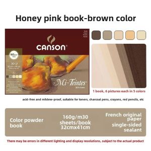 French original CANSON MI Teintes toner stick specialized paper 50% cotton 160g artists drawing powder book painting supplies