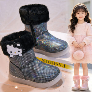 Fashion induction LED boot for kids girls boots with lights shoes for baby size 21-30