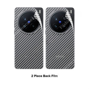 Vivo X200 Pro 5G 2024 Back Carbon Fiber Film For Vivo X200 Pro Mini 5G VivoX200 X200Pro Soft Film Protector Clear Transparent Full Cover Scratch Resistant Screen Protective Sticker