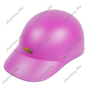 Nón Bảo Hiểm Thời Trang - Chất Lượng - Giá Rẻ [ Gắn mặt sắt ngẫu nhiên ] Mũ bảo hiểm thời trang gắn mặt sắt nón lưỡi trai có khoét đuôi DANSHOP